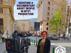 Shooting documentary about Skopje in MTV1 production